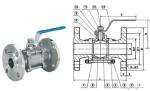 3-pc stainless steel flange ball full port valves ss304 CF8M