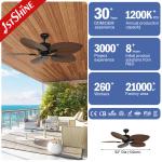 60W Standard Wind Type 52 Inch ABS Cooling Ceiling Fans for Restaurant/Apartment