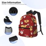 Customized Christmas Gift Kids Backpack 600D Polyster Capacity 20-37 Litre