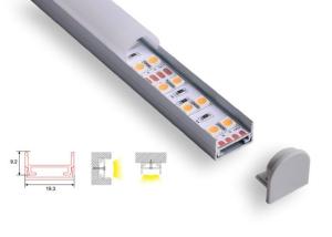 Wholesale Round Frosted Cover Led Aluminum Profile C024a Suspended 3m Sliver Black from china suppliers