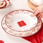 Year Porcelain Gift Under Glazed Ceramic Plate For 2024 Chinese Zodiac Dragon