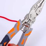 Precise Multifunction Pliers Cutting Edges 62 HRC 224mm Universal Wire Stripping