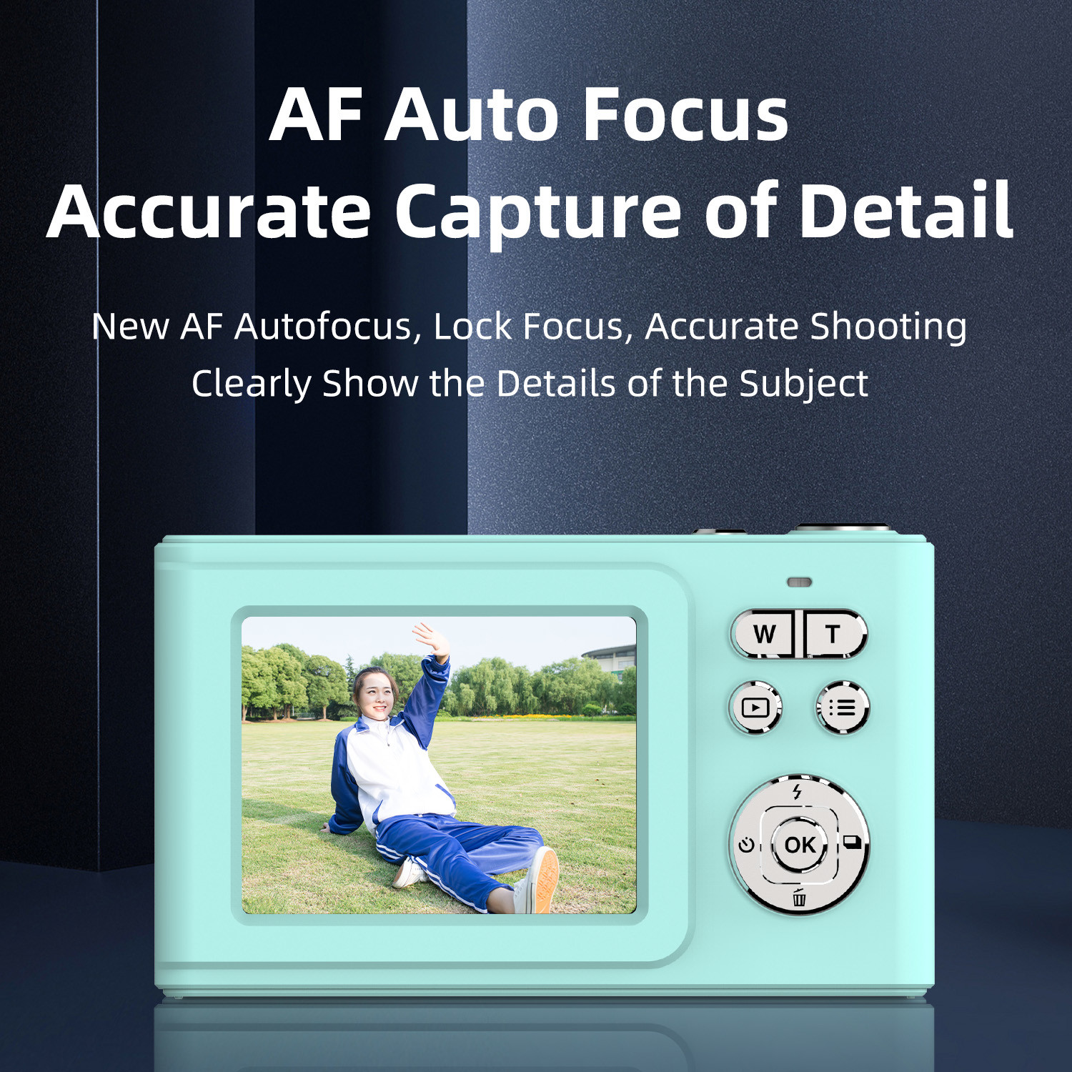 2.4 inch IPS Screen CCD Digital Camera 1080P 48million Pixels 5X Zoom 2025 Model for Continuous Shooting Photography