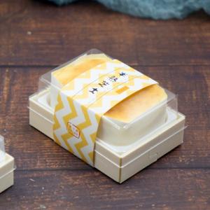 Wholesale Biodegradable Bread Pastry Dessert Takeaway Boxes OEM ODM Swiss Roll Cake Packaging from china suppliers