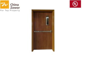 Wholesale BS476 Baking Paint Flush Panel Wooden Fire Doors For Apartment/Various Colors/ Size 3'X 7'/ Perlite Board Infilling from china suppliers