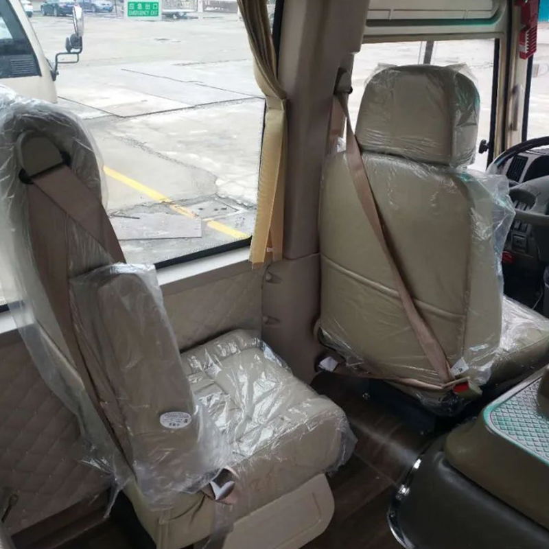 Left Hand Drive 10-19 Seater Coaster Bus with Euro 6 Emission Standard