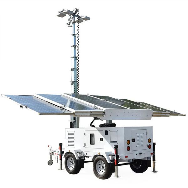 Solar Light Tower Working Temperature -20℃-60℃ Mobile Lighting Tower Hydraulic Light Tower