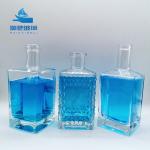 Hot Stamping 750ml Empty Colored Glass Bottle for Customized Liquor Wine and