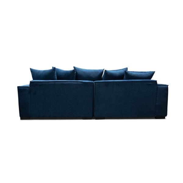 Velvet Upholstery Navy Color Module Sofa Set For Living Room Hotel