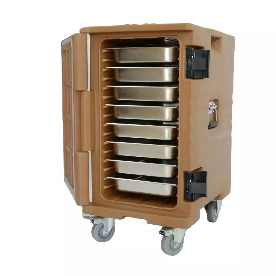 Rotomolding Plastic Insulated Loading GN pan Carrier Hot Cold Holding Food pan carriers