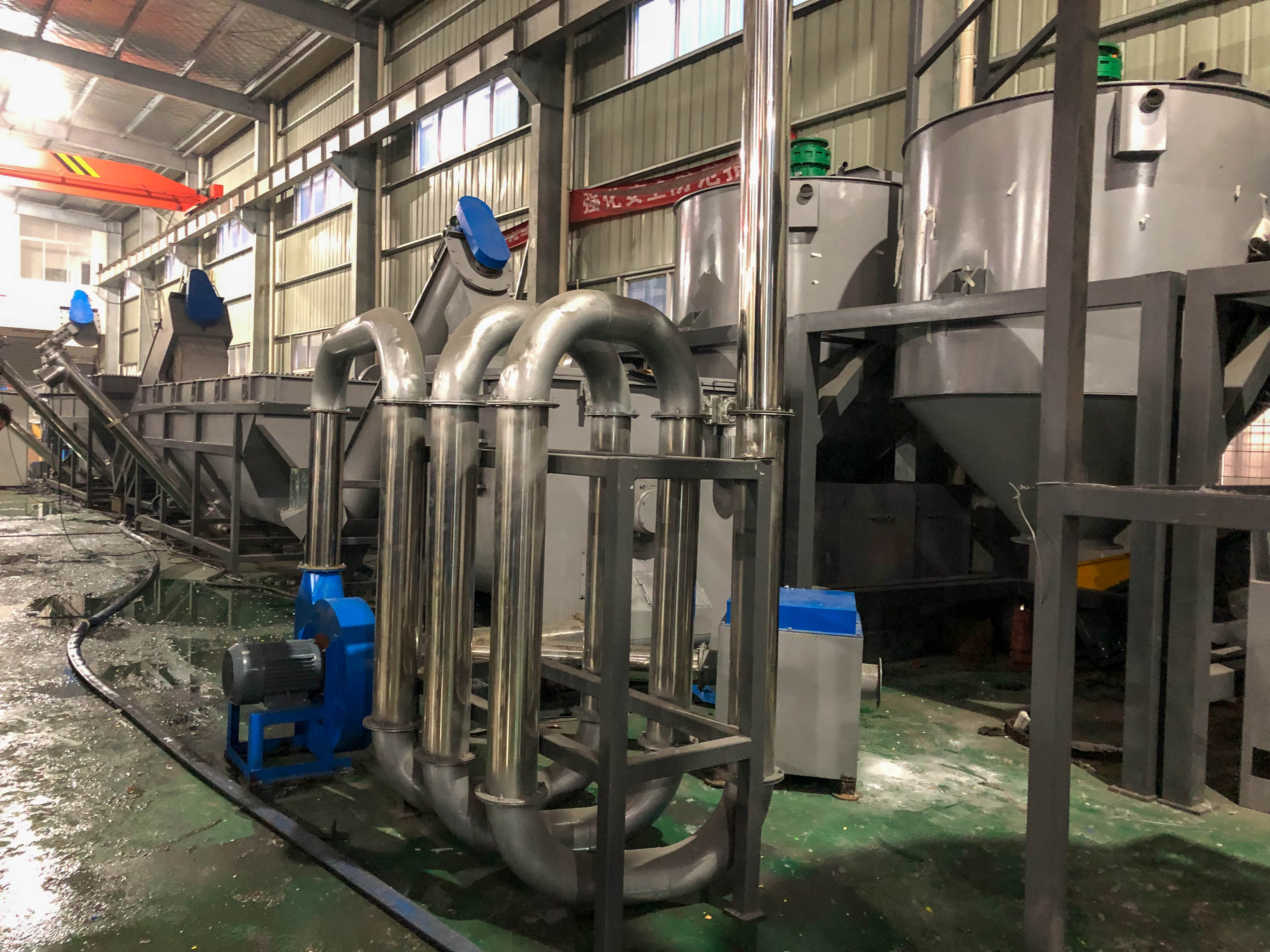 300-1000kg/H HDPE Film Recycling Machine Farms PE Granulator Machine