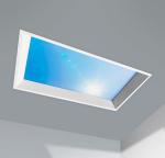 Topsung blue sky picture office lights square 300x600 dimmable led ceiling light