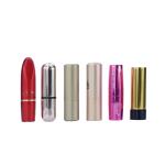 3.5g Aluminum Lipstick Tube Unique Frost Red Push Up Empty Round