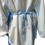Unisex Cleanroom ESD Antistatic Apron With Waist Adjustment Belt