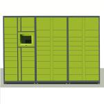 Electronic Parcel Delivery Locker Steel Material With 22 " LCD Touch Screen