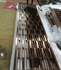 Wholesale 201 stainless steel pipe welded wall panels Foshan factory wholesale price screen divider from china suppliers