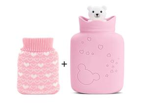 Wholesale Anti Aging Small Hot Water Bag Pink Cute Color Integral Molding Process from china suppliers