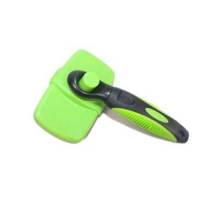 Wholesale Waterproof Pet Hair Brush Green Color Weight 64g Rubber / Stainless Steel Material from china suppliers