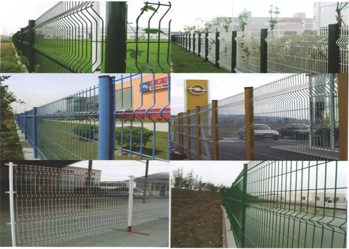 200*50mm 3D Curved Wire Mesh Fence Panels For Road And Transit , Longlife