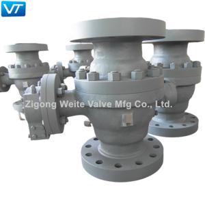 Wholesale ASME B16.10 Trunnion Mounted Ball Valve Stainless Steel Worm Gear Ball Valve from china suppliers