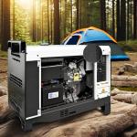 Dual Cylinder 5kw To 18kw Silent Diesel Generator Set Air Cooled 230V