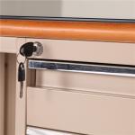 Stainless Steel Simple Office Manager Steel Executive Desk
