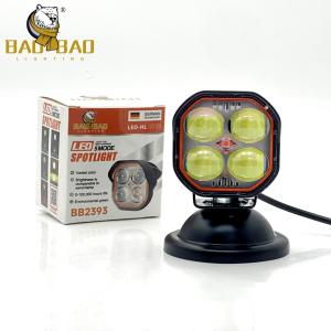 Wholesale Red Devil Eyes 4 Eyes White Yellow Dual Color 4 Lens Aluminum Mini Driving Lights for Motorcycle Headlight Fog Lights for Bike from china suppliers