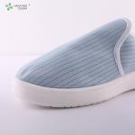 Anti static esd cleaning pu sole blue shoes
