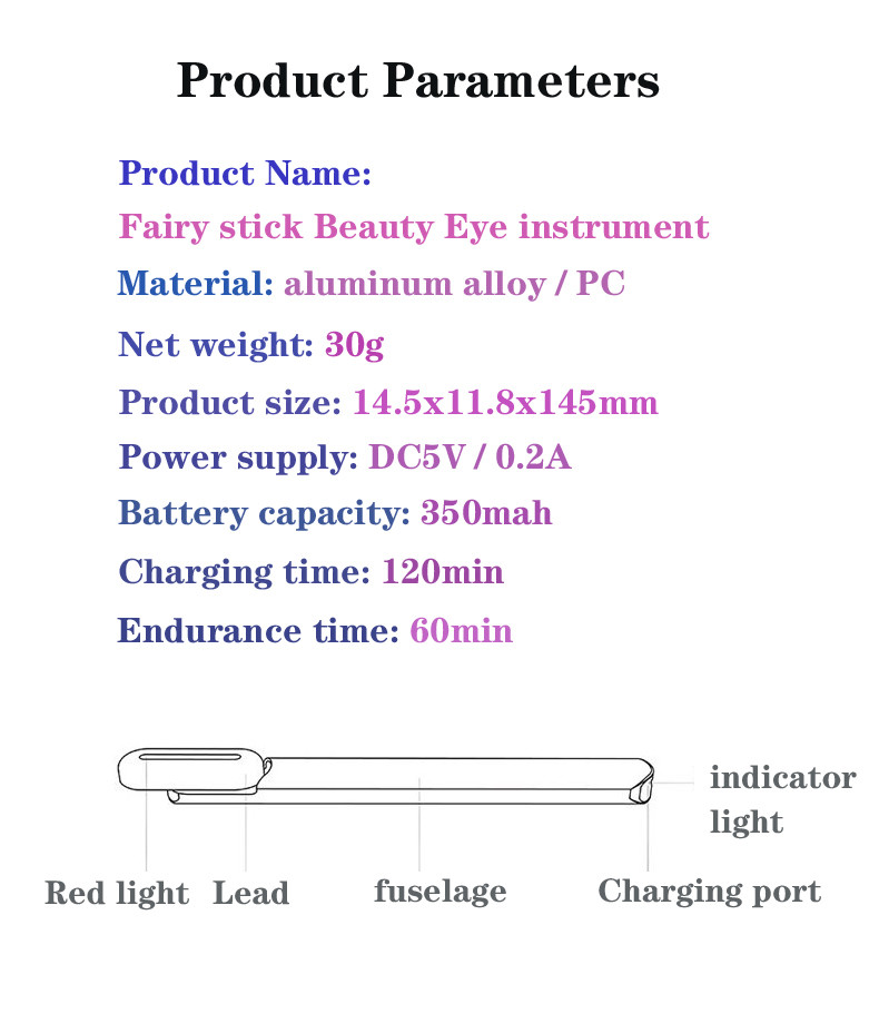 Eye & Face Massager Tool/Wand/Pen, Heated/Warm, Vibration, Anti Aging, Firm/Tone, Eye Fatigue, Puffy Eyes/Dark Circles