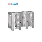3 Doors Full Height Turnstiles 45people/min Bi Directional High Security