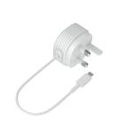 Fireproof PC ErP 5V2.4A UK Mains Charger Micro Usb Cable
