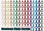 Turquoise Color 12mm Aluminium Chain Door Fly Screen Curtain Anodized