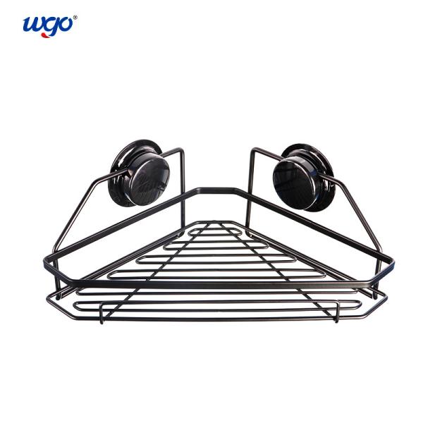 265mm Stainless Steel Matte Black Corner Shower Shelf ISO 9001