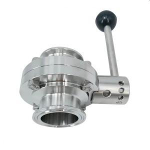 Wholesale ISO9001 Max 145psi SS304 Hygienic Butterfly Valve from china suppliers