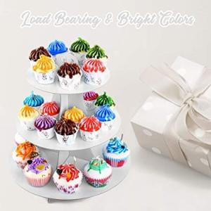 Wholesale Decorative Corrugated Round Cupcake Stand Embossed Logo from china suppliers