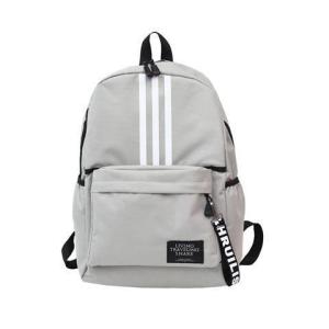 Wholesale Girl Leisure College School Student Canvas Backpack For Teenage Guys Two Zipper from china suppliers