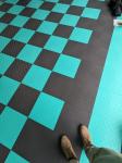 Interlocking Garagetrac Diamond Flex Garage Floor Tiles 18mm Thickness