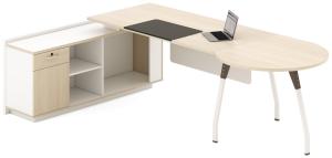 Wholesale MDF Board Office Executive Table Office Manager Table With Steel Leg from china suppliers