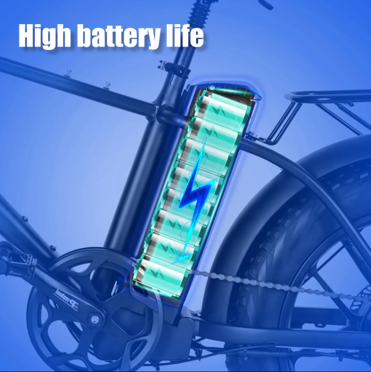 18Ah Lithium Battery Electric Hybrid Bike 750W 20 Inch Fat Tire Mountain Ebike For Adult