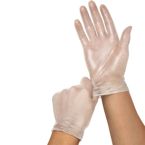 Food Grade Disposable Powder Free Transparent Vinyl Gloves