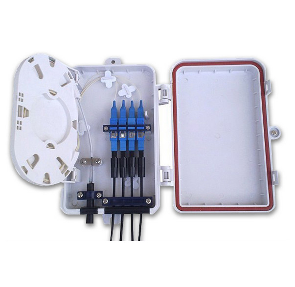 ABS White color Customer Fiber Optic Terminal Box for Use in FTTH indoor application, home or work area