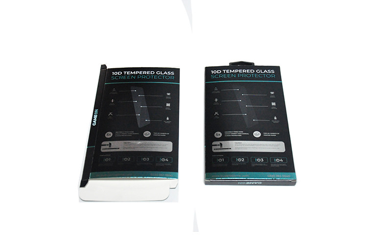 Glass Film CMYK 600gsm Mobile Tempered Glass Packing Box