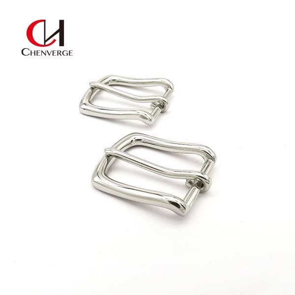 Square Smooth Silver Pin Belt Buckles Antiwear Erosion Resistant