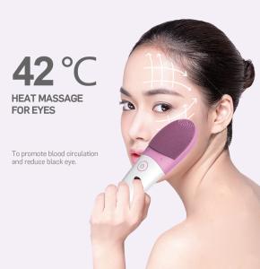 Wholesale Electric Waterproof Silicone Face Pore Cleanser Massager Facial Cleansing Brush from china suppliers