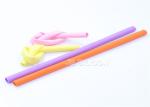 Outdoor Picnics Food Grade Silicone Straws Milkshakes Yogurt With Brush Cleaner
