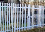Powder Coated 1.8m High Steel Palisade Fencing With Double Gate