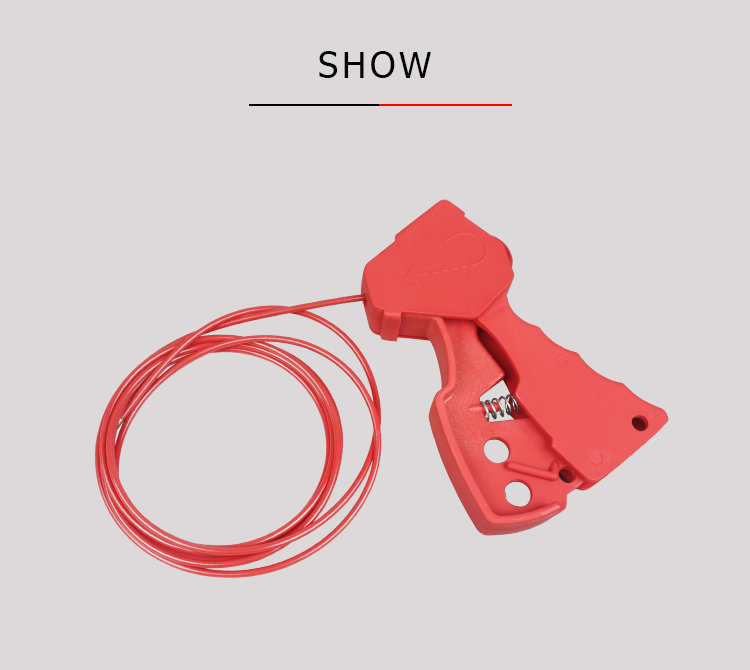 Small Adjustable Cable Lock Red Color For Joint Venture Automobile Factory