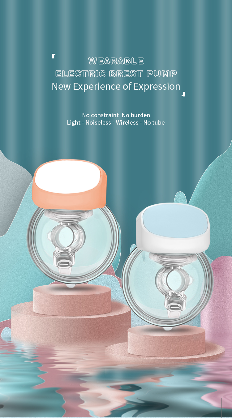 Latex Free Handsfree Electric Breast Pump Wearable Fast Charging Wireless Breast Pump
