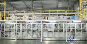 Wholesale Full Servo 100T 220kw Pant Type Baby Diaper Production Line from china suppliers