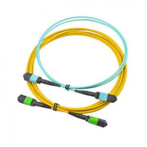 Wholesale 12 Core MPO MTP Cable , Yellow Color Trunk Fiber Optic Cable Assemblies For SFP from china suppliers